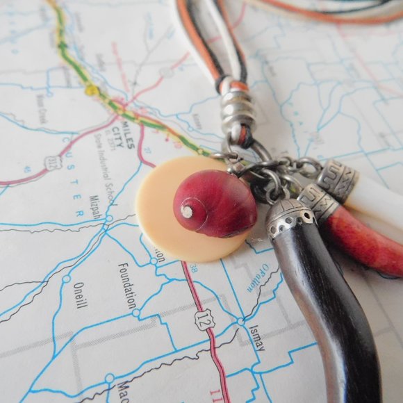 french Claude Dasque VINTAGE charm necklace - Picture 4 of 8